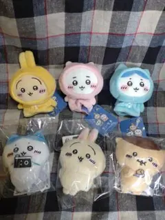 ちいかわ 指先パペット〜パジャマパーティー〜　セリフ付きマスコット④　セット