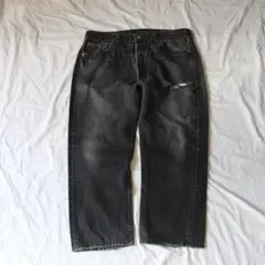 鬼雰囲気 90s Levi's 501 ブラックデニム パンツ usa製 ヒゲ