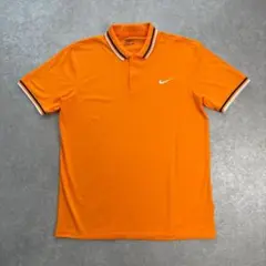 NIKE GOLF ナイキゴルフ 半袖ポロシャツ DRY-FIT オレンジ L