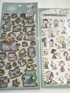 スヌーピー　ジュエリーステッカー フラッフィーステッカーズ