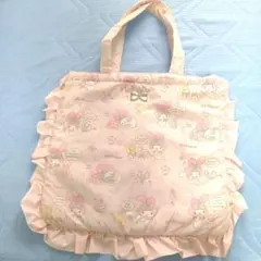My Melody フリル トートバッグ ピンク