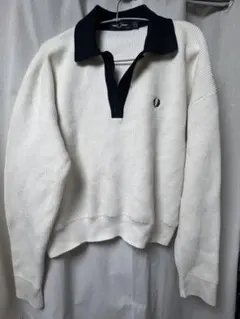 【FRED PERRY】Knitted Shirt ベージュ 10 K8136