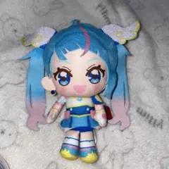 わんだふるぷりきゅあ!　コロっとまんまる　プリフェイスぬいぐるみ　キュアスカイ