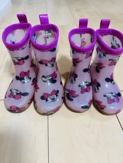 ミニーマウス長靴15cm＆16cmセット売り