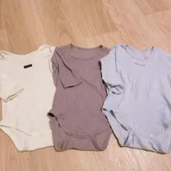 80サイズ ロンパース肌着 3枚セット