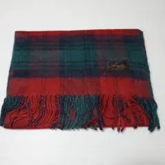新品 Acrylic FIBER マフラー チェック柄