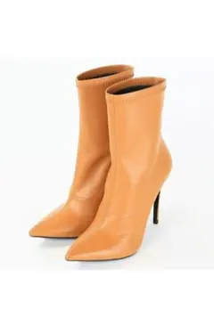 新品【DIESEL 】 ハイヒール アンクルブーツ キャメル 24.5