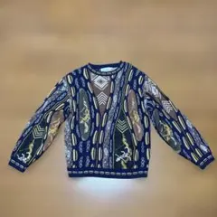 古着 ヴィンテージ ニット ３Dニット Mサイズ