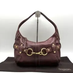 COACH ワンショルダーバッグ ボルドー ホーボー ゴールド金具 11261