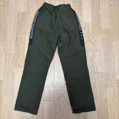 【140cm】オリーブ色 ロングパンツ サイド文字入り