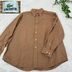 新品タグ付✨ ラコステ 定価1.4万 花柄 総柄シャツ 42（L相当 
