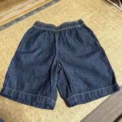 GU ダークデニム ハーフパンツ 100%コットン