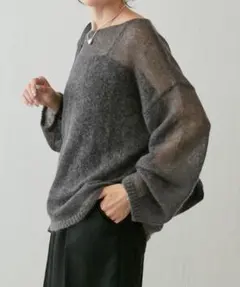 【未使用】 COLLAGE GALLARDAGALANTE シアーモヘアニットのサムネイル