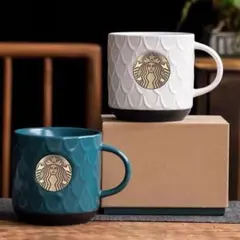 スターバックス 波模様 マグカップ 2色セット