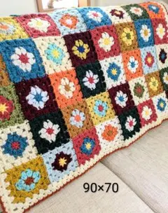 手編み♡ハンドメイド♡マルチカバー♡ブランケット♡かぎ編み