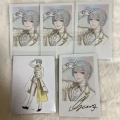 にじさんじ　チェキ風カード　弦月藤士郎　箔押し　レア　ノーマル　ステッカー