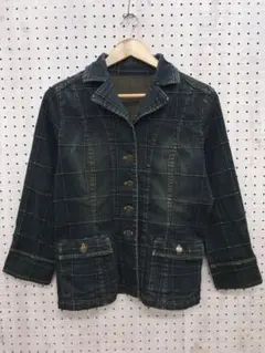 ヴィンテージライク 古着 パッチワーク デニム ジャケット カバーオール