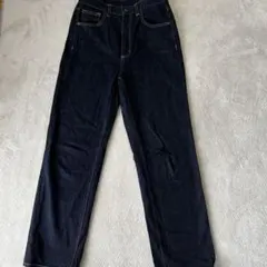 ジーユー　ハイウエストストレートジーンズ　M