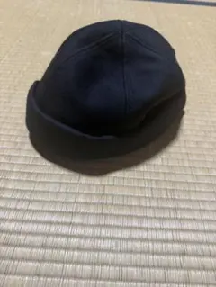 黒いポリエステルキャップ フリーサイズ