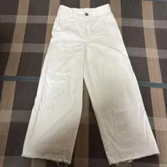 H＆M ハイウエスト ジーンズ ホワイト38 160/72A 即購入OK 美品