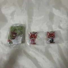 ズートピア　ブリスターチャームコレクション　めじるしアクセサリー　3点セット