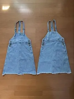 CIAOPANIC TYPY デニムジャンパースカートM(110〜120) 2着