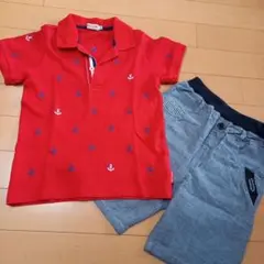 MIKI HOUSE ポロシャツ&パンツ110