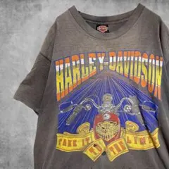 CBAC ハーレー Tシャツ USA製 80s ダビッドソン バイク 古着
