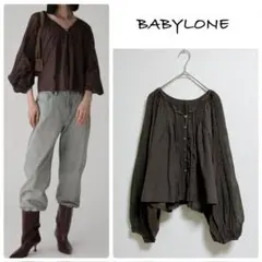 美品・完売品】24SS BABYLONE バビロン ラミーシアージップブルゾン