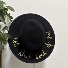 ZARA ブラックウールハット US size S