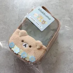 もふもふぬいぐるみポーチ2 コリラックマ リラックマ ぬいポーチ　青色　水色