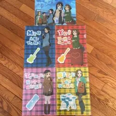 ☆ローソン 景品 非売品☆けいおん！ クリアファイル☆5枚セット☆