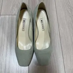 DIANA グリーン ハイヒールパンプス 23cm