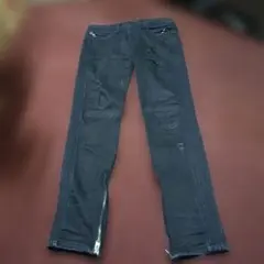 ミニマルmnmlストレッチスキニーブラックデニムw32