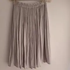 膝丈 プリーツスカート