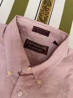 CHAPSチャプス◼️70sビンテージ・ストライプ・シャツ◼️ラルフローレン