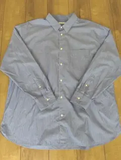 UNIQLO ＋J ストライプシャツ 3XL ブルー 長袖 ゆったり きれいめ