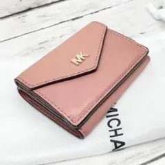 MICHAEL KORS マイケルコース 3つ折り財布 ピンク レザー
