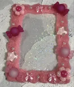 ホイップデコ　トレカケース　B8 推し活　アイドル　イベント　ピンク