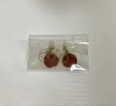 イヤリング レッド 丸型
