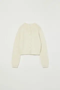 eaphi WOOL KNIT LOGO CARDIGAN