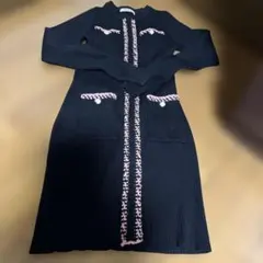 SNIDEL 黒 ニットワンピース 長袖