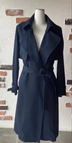ナノユニバース　ネイビー トレンチコート ジレ