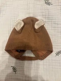 ZARA バンビ　耳付き　ボンネット