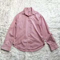 45rpm 綿100% チェック柄 長袖 シャツ レッド 赤 レディース 2 Mのサムネイル
