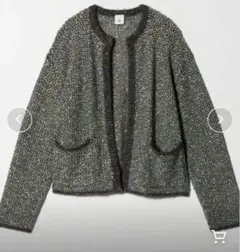 6 ROKU ミックスニットカーディガン