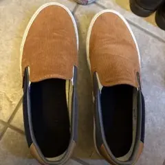 VANS スリッポン ブラウン/ネイビー