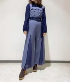 トレンチプリーツ オールインワン