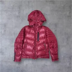 archive y2k ダウンジャケット 赤 平成 お兄さん 光沢 グランジ