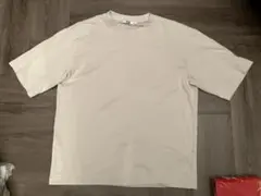 試着のみ　エアリズムコットンオーバーサイズt ライトグレー　m